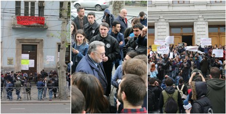 მოძრაობა ,,აუდიტორია115–ის წარმომადგენლებმა აქცია გამართეს